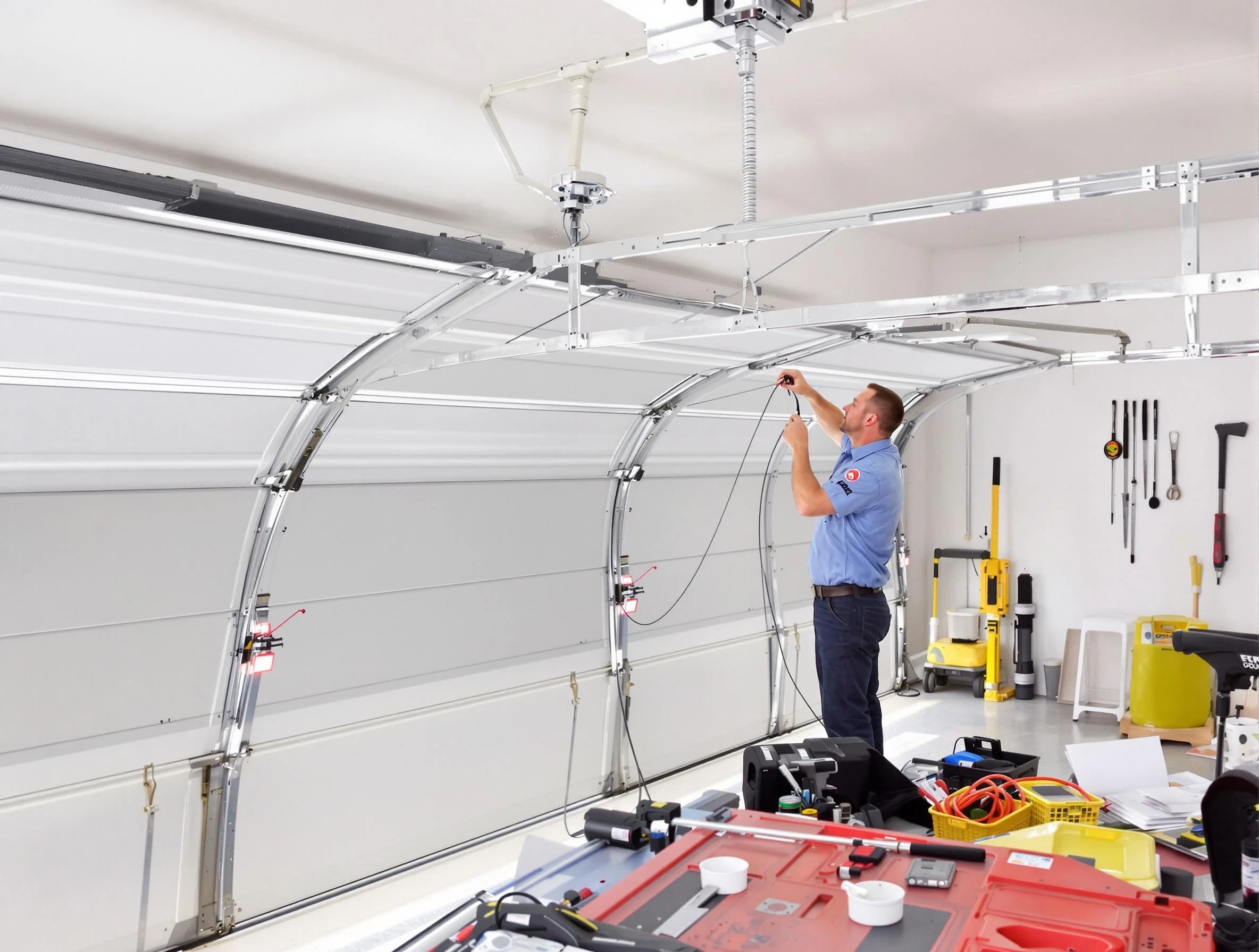 Garage door cable repair service by Wellsville Garage Door Repair in Wellsville