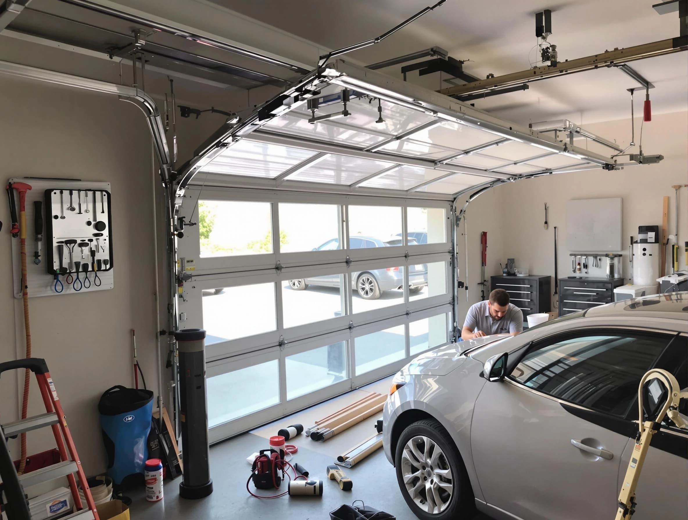 Garage door noise reduction service by Wellsville Garage Door Repair in Wellsville