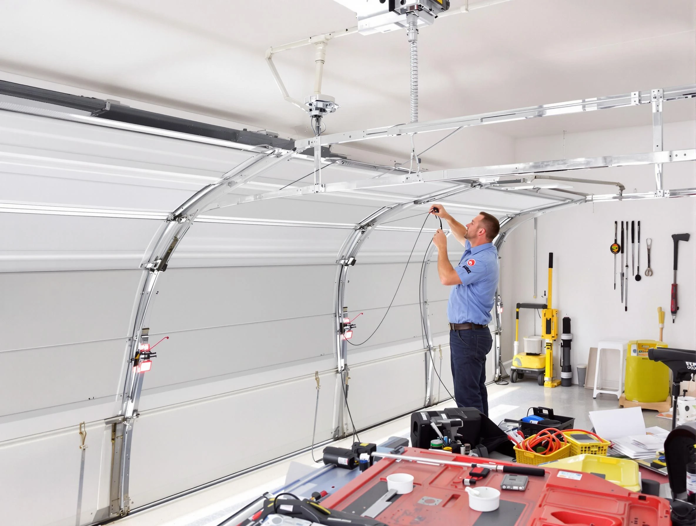 Garage door cable repair service by Wellsville Garage Door Repair in Wellsville