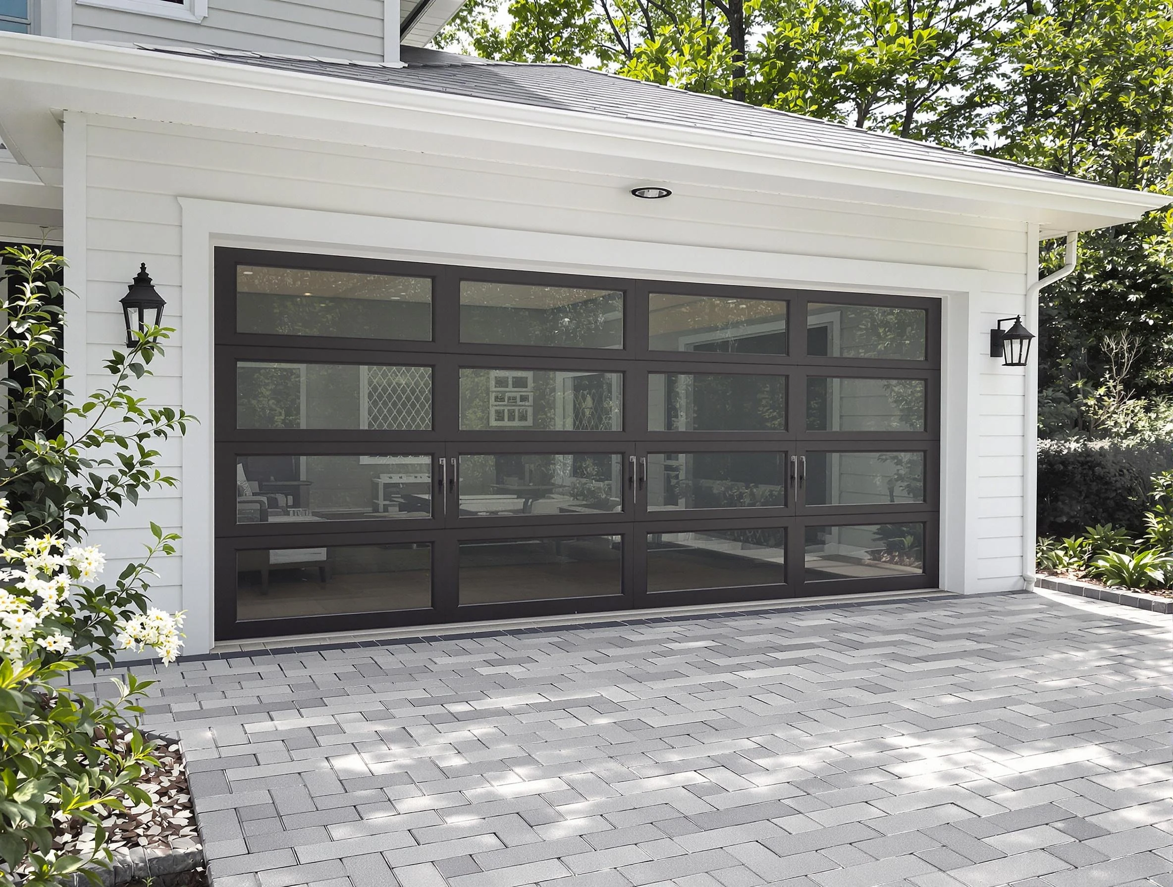 Wellsville Garage Door Repair design specialist presenting custom garage door options to Wellsville homeowner